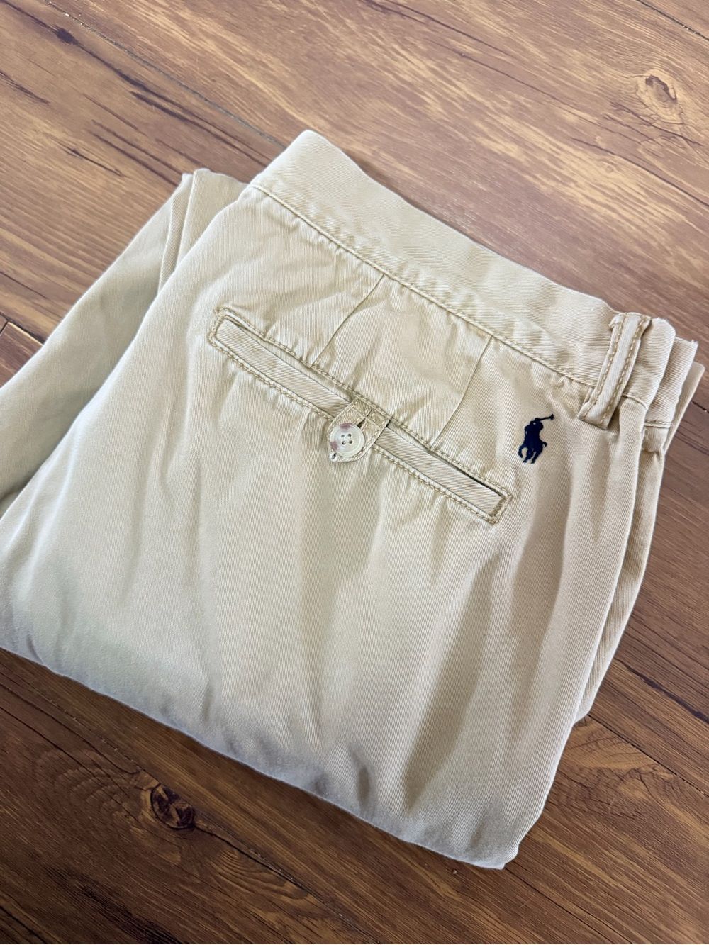 Polo by Ralph Lauren Classic Cotton Twilo Chino Khaki Pants Size 34x30 *see desc